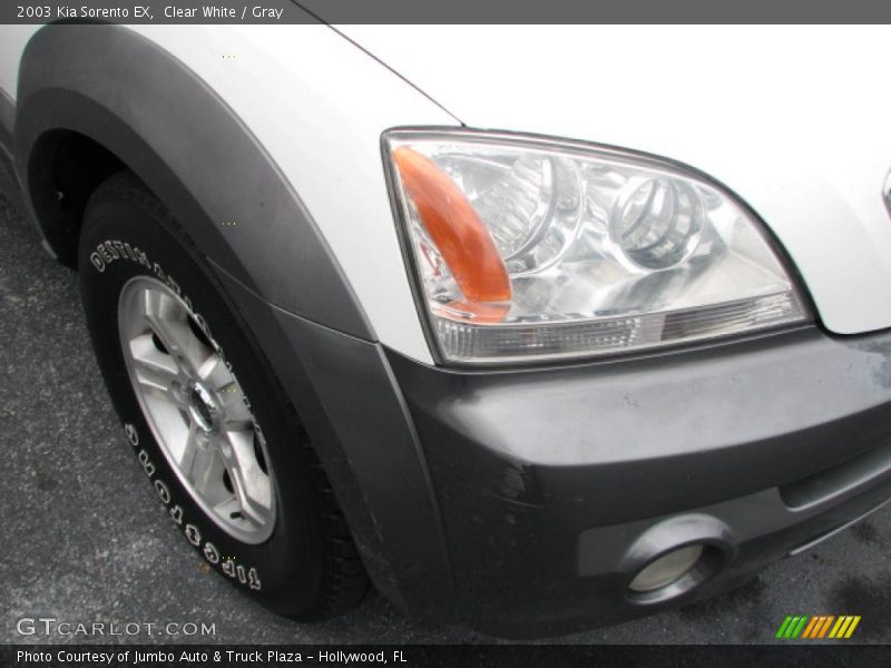 Clear White / Gray 2003 Kia Sorento EX