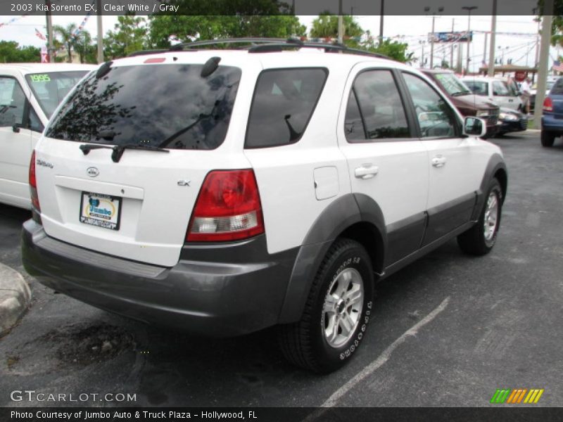 Clear White / Gray 2003 Kia Sorento EX
