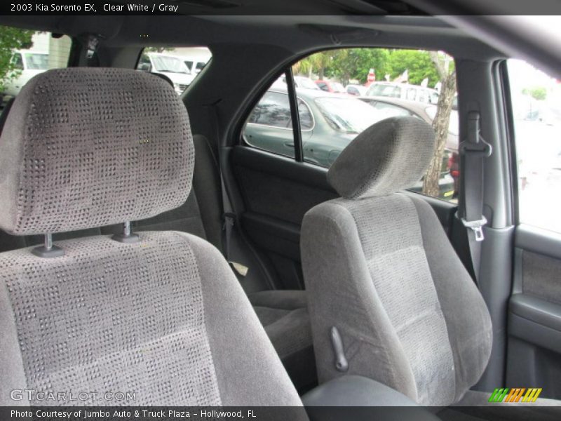 Clear White / Gray 2003 Kia Sorento EX