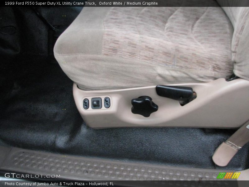  1999 F550 Super Duty XL Utility Crane Truck Medium Graphite Interior