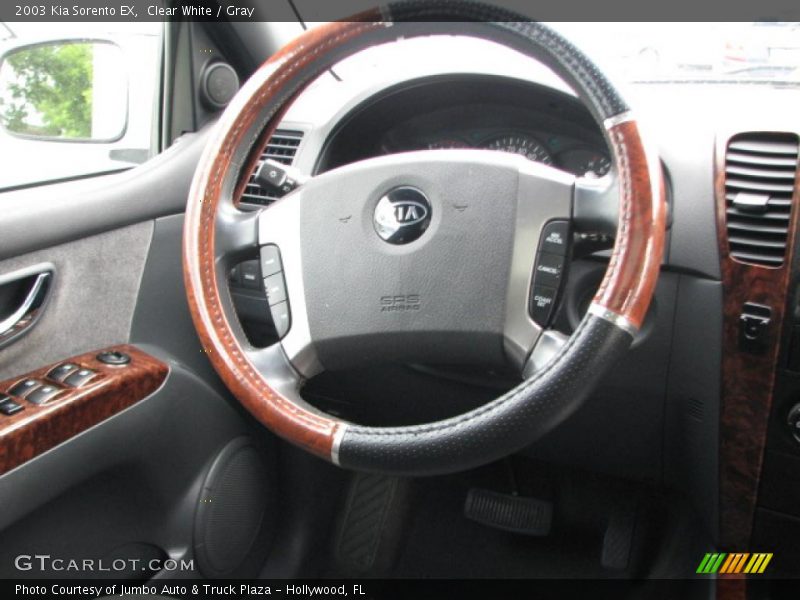 Clear White / Gray 2003 Kia Sorento EX