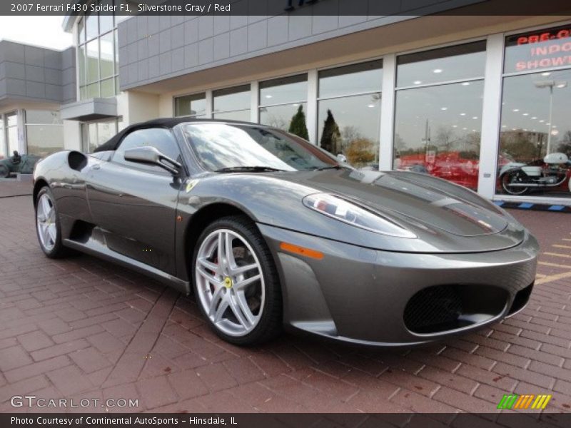 Silverstone Gray / Red 2007 Ferrari F430 Spider F1