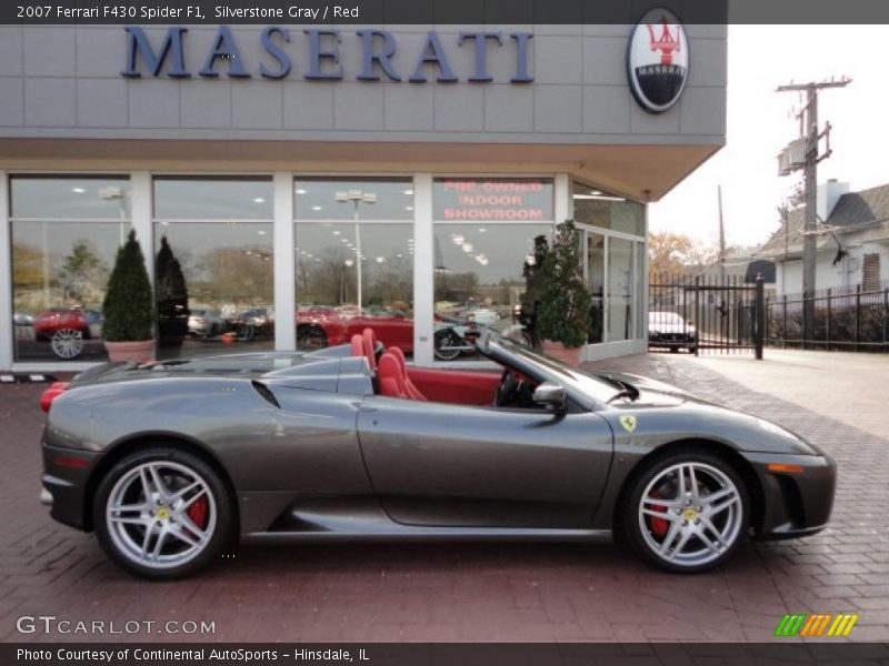 Silverstone Gray / Red 2007 Ferrari F430 Spider F1