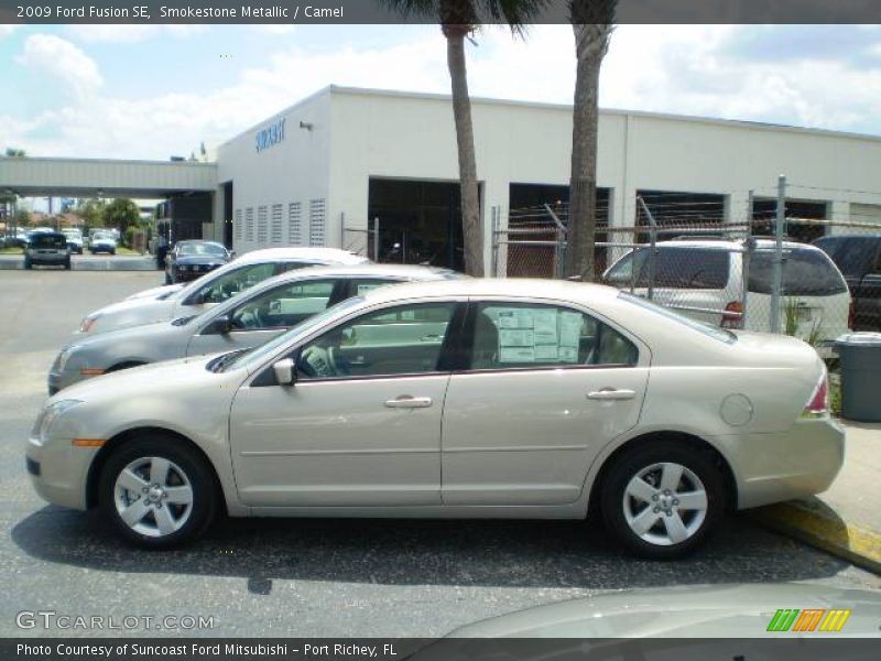Smokestone Metallic / Camel 2009 Ford Fusion SE
