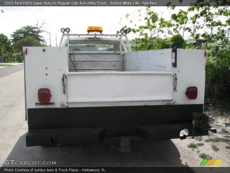 Oxford White / Medium Flint 2003 Ford F450 Super Duty XL Regular Cab 4x4 Utility Truck