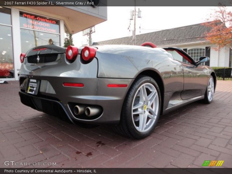 Silverstone Gray / Red 2007 Ferrari F430 Spider F1