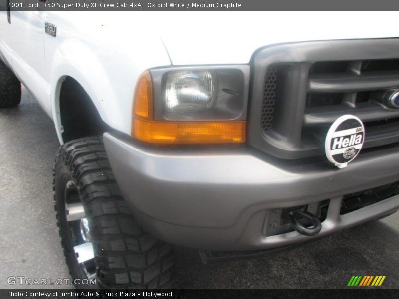 Oxford White / Medium Graphite 2001 Ford F350 Super Duty XL Crew Cab 4x4