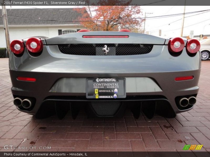 Silverstone Gray / Red 2007 Ferrari F430 Spider F1