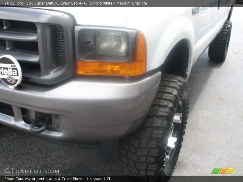Oxford White / Medium Graphite 2001 Ford F350 Super Duty XL Crew Cab 4x4
