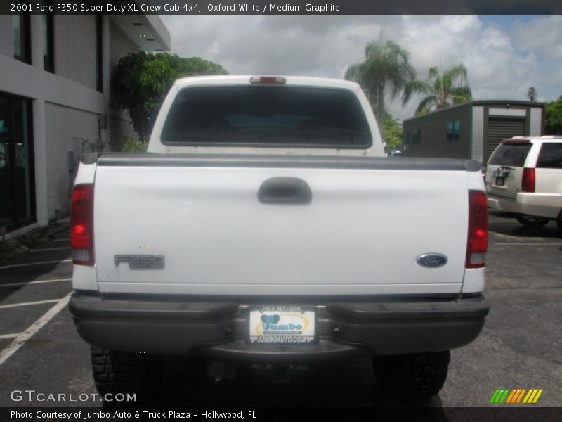 Oxford White / Medium Graphite 2001 Ford F350 Super Duty XL Crew Cab 4x4