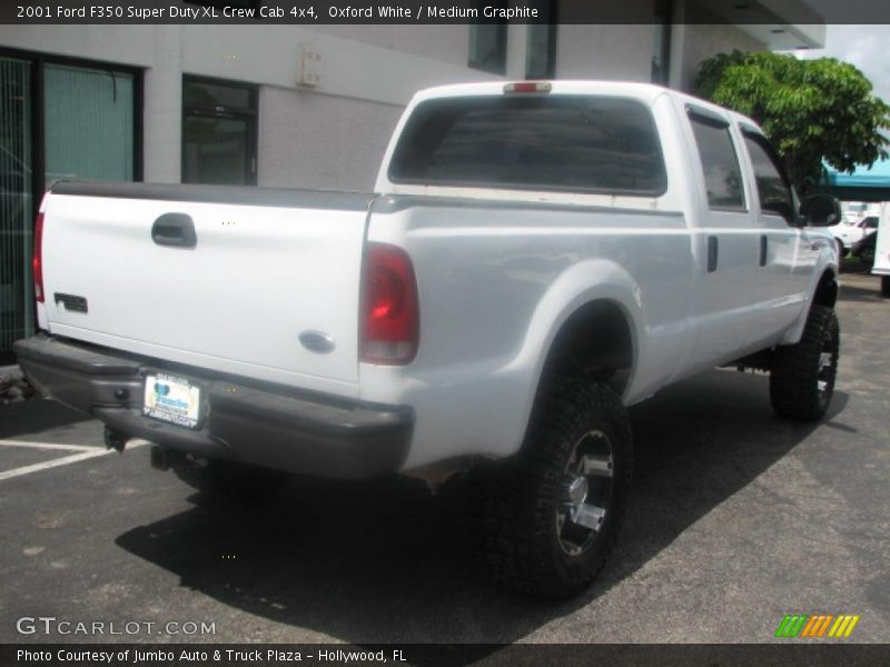 Oxford White / Medium Graphite 2001 Ford F350 Super Duty XL Crew Cab 4x4