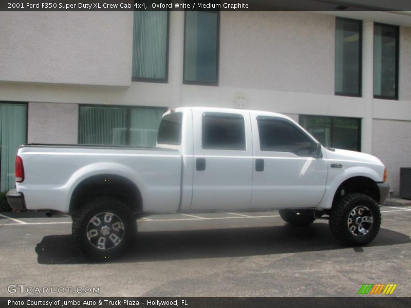 Oxford White / Medium Graphite 2001 Ford F350 Super Duty XL Crew Cab 4x4