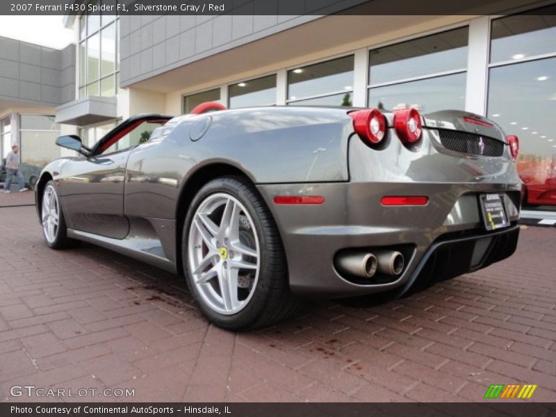 Silverstone Gray / Red 2007 Ferrari F430 Spider F1