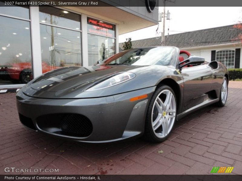 Silverstone Gray / Red 2007 Ferrari F430 Spider F1