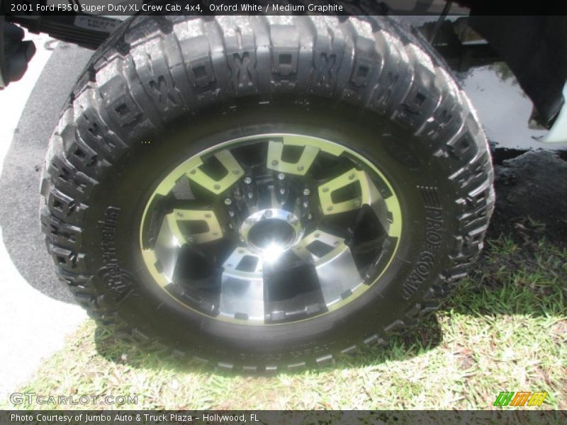 Oxford White / Medium Graphite 2001 Ford F350 Super Duty XL Crew Cab 4x4