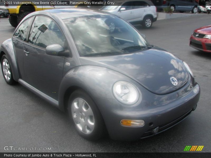 Platinum Grey Metallic / Grey 2003 Volkswagen New Beetle GLS Coupe