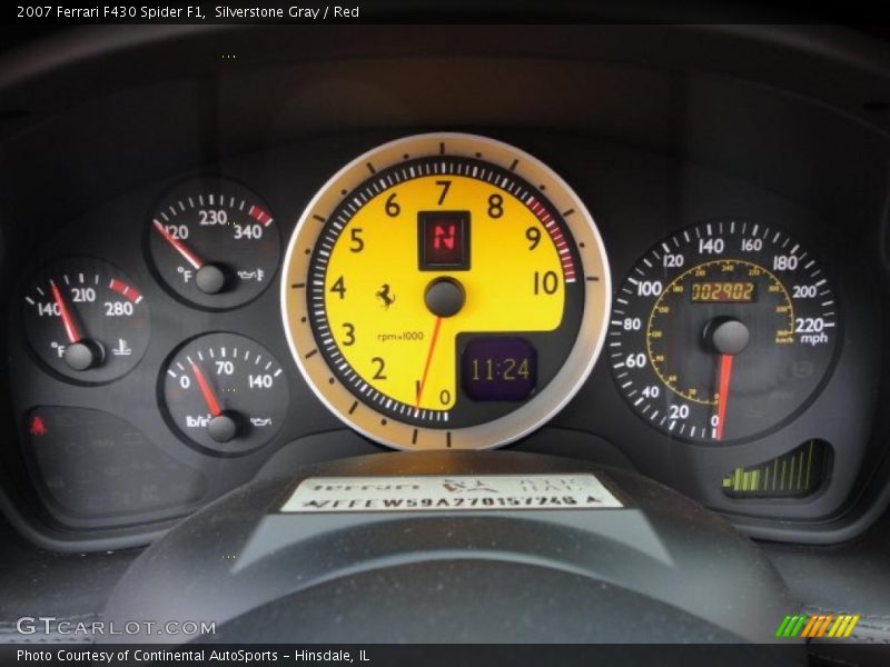  2007 F430 Spider F1 Spider F1 Gauges