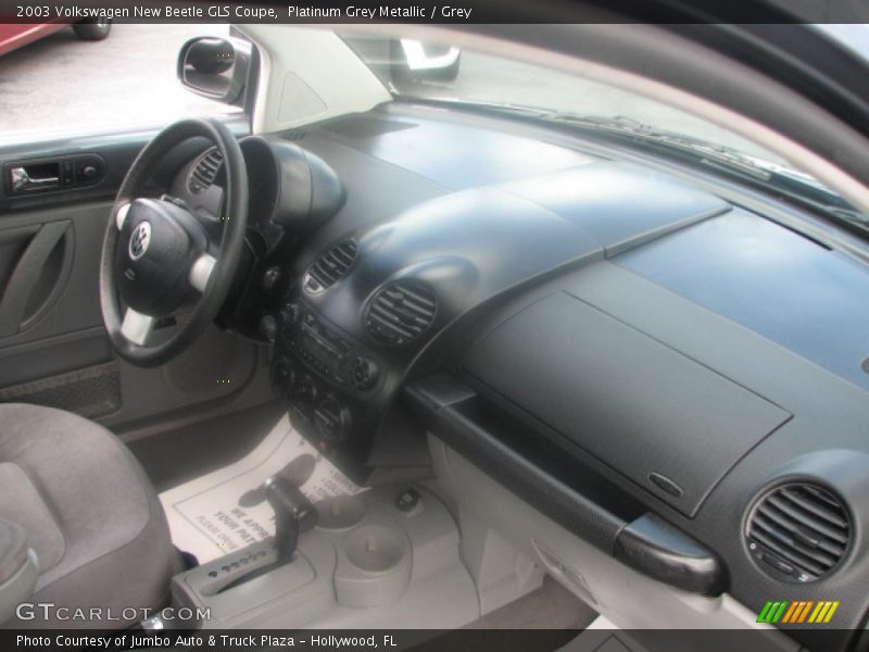Platinum Grey Metallic / Grey 2003 Volkswagen New Beetle GLS Coupe
