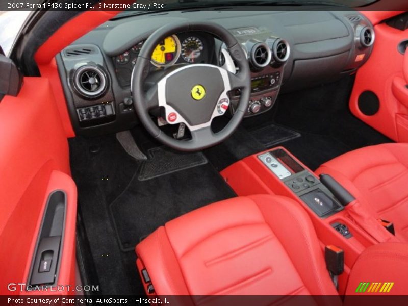 Red Interior - 2007 F430 Spider F1 
