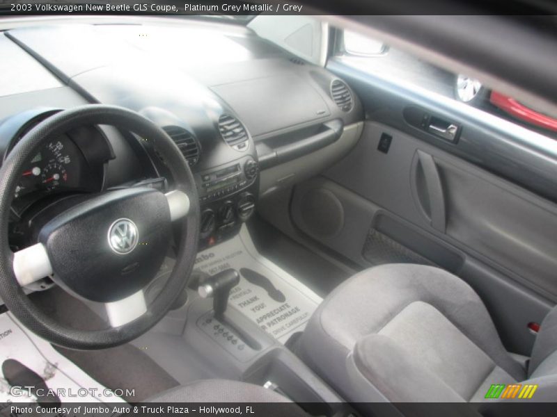 Platinum Grey Metallic / Grey 2003 Volkswagen New Beetle GLS Coupe