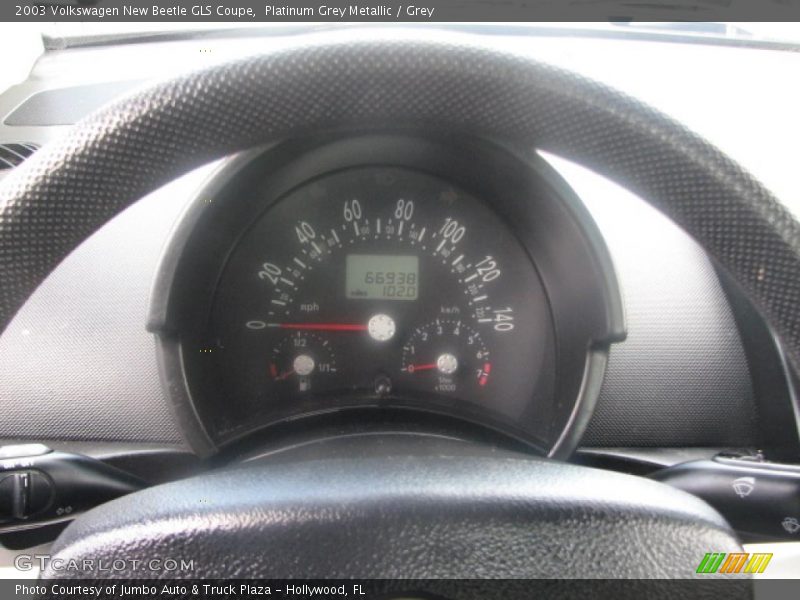Platinum Grey Metallic / Grey 2003 Volkswagen New Beetle GLS Coupe