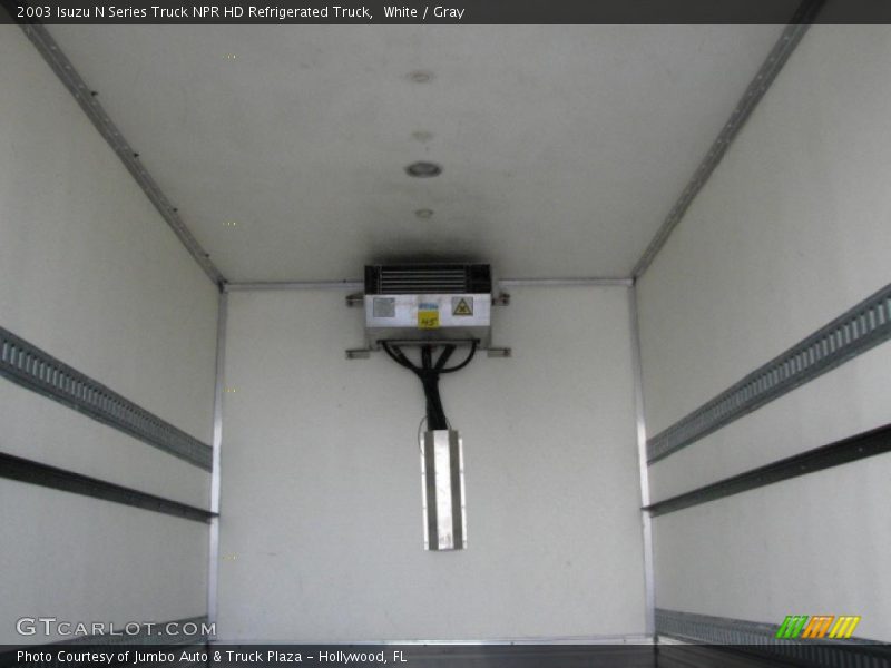 White / Gray 2003 Isuzu N Series Truck NPR HD Refrigerated Truck