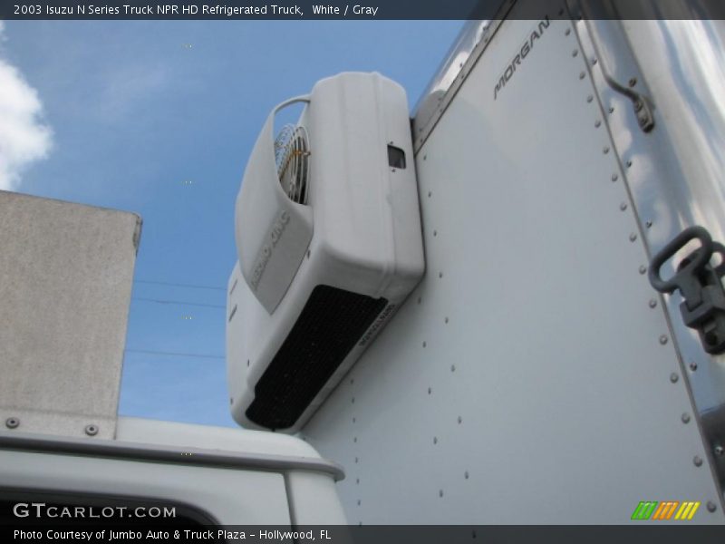 White / Gray 2003 Isuzu N Series Truck NPR HD Refrigerated Truck