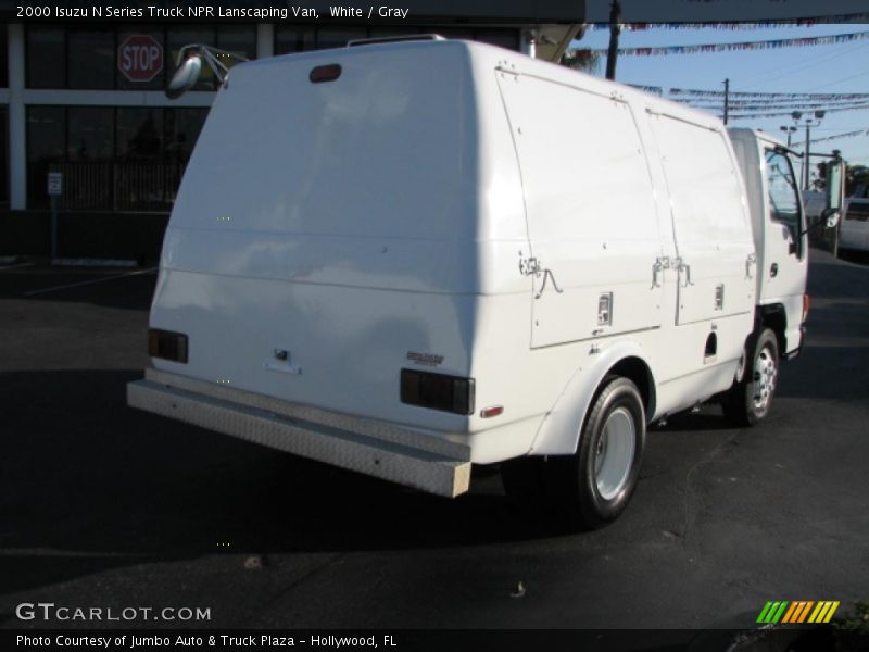 White / Gray 2000 Isuzu N Series Truck NPR Lanscaping Van