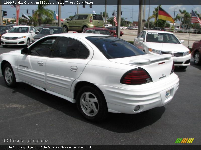 Arctic White / Dark Pewter 1999 Pontiac Grand Am SE Sedan
