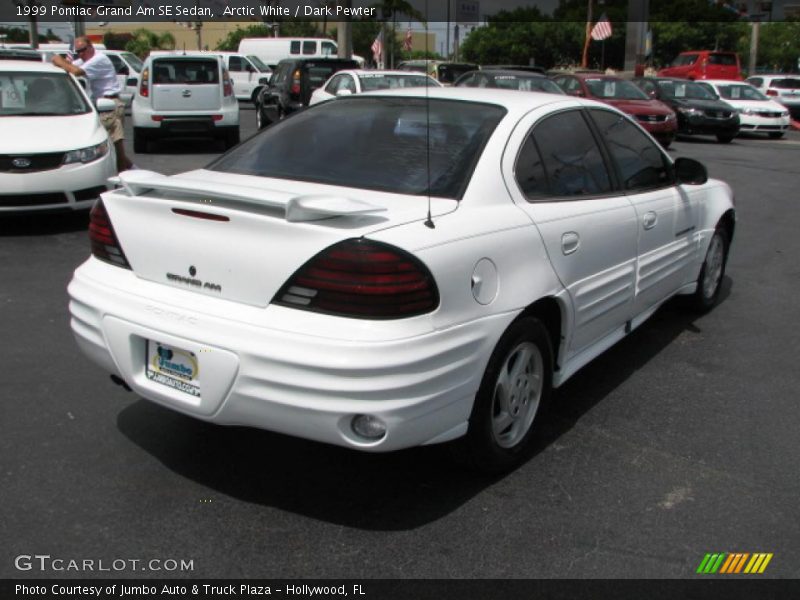 Arctic White / Dark Pewter 1999 Pontiac Grand Am SE Sedan