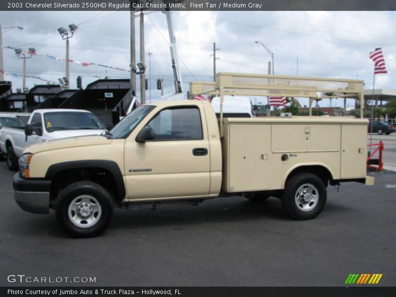 Fleet Tan / Medium Gray 2003 Chevrolet Silverado 2500HD Regular Cab Chassis Utility