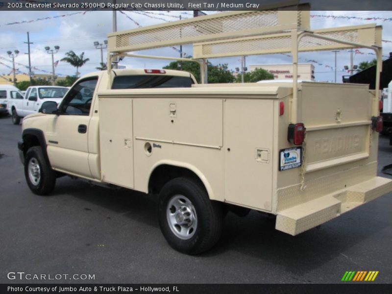 Fleet Tan / Medium Gray 2003 Chevrolet Silverado 2500HD Regular Cab Chassis Utility