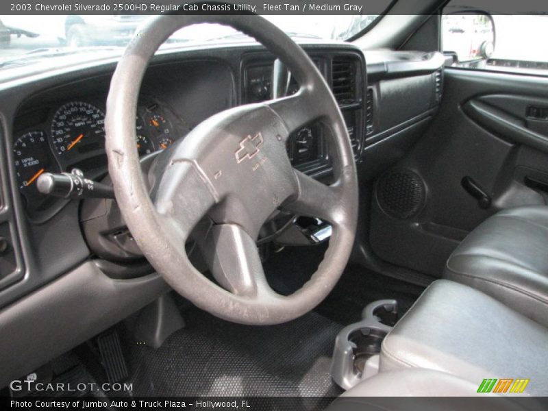 Fleet Tan / Medium Gray 2003 Chevrolet Silverado 2500HD Regular Cab Chassis Utility