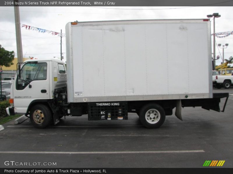 White / Gray 2004 Isuzu N Series Truck NPR Refrigerated Truck