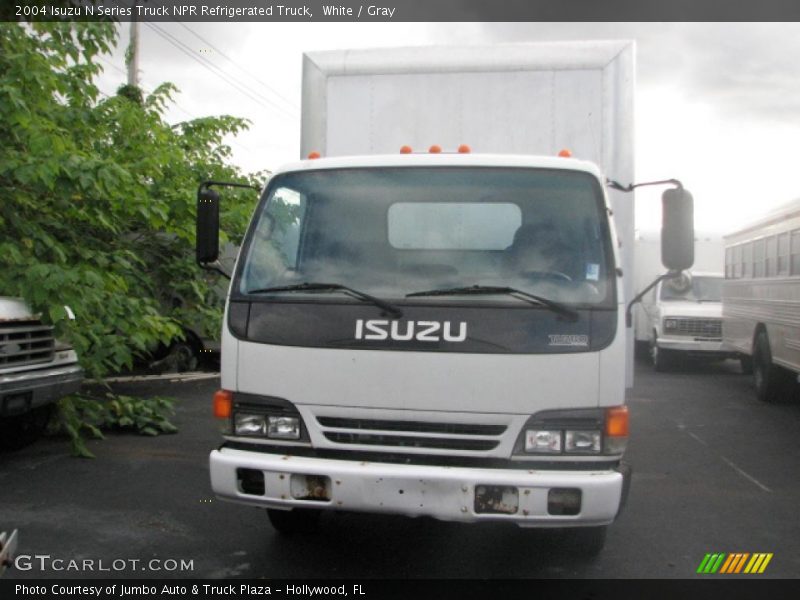 White / Gray 2004 Isuzu N Series Truck NPR Refrigerated Truck