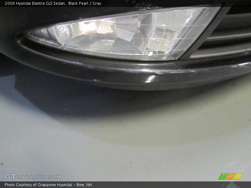 Black Pearl / Gray 2009 Hyundai Elantra GLS Sedan