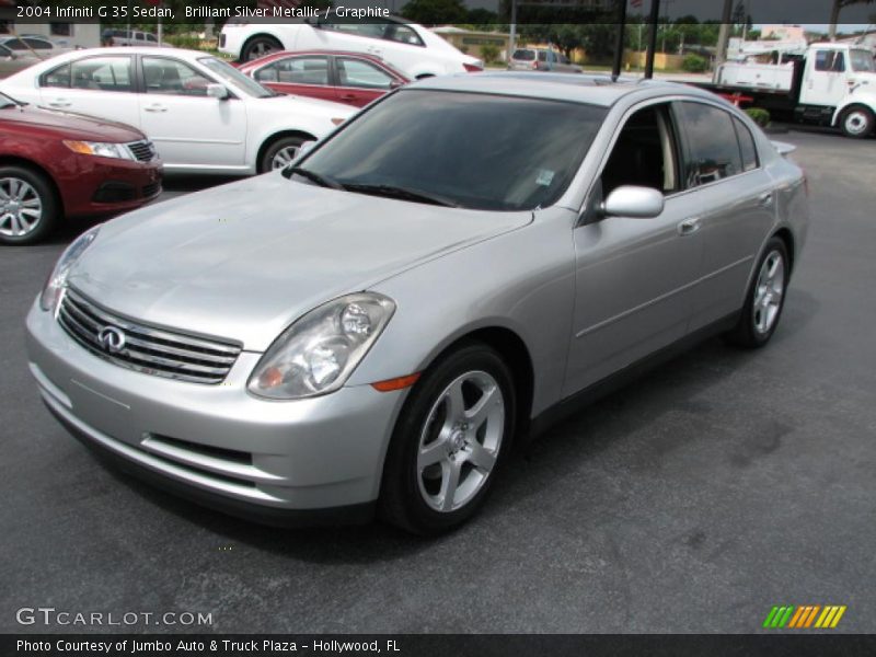 Brilliant Silver Metallic / Graphite 2004 Infiniti G 35 Sedan