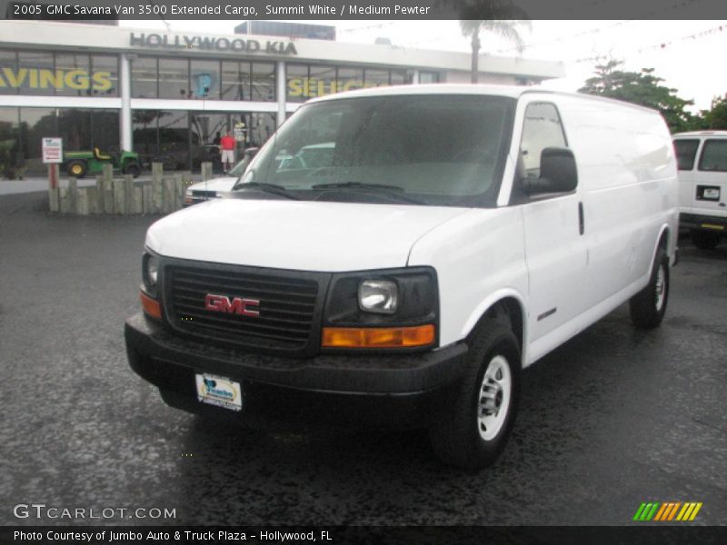 Summit White / Medium Pewter 2005 GMC Savana Van 3500 Extended Cargo
