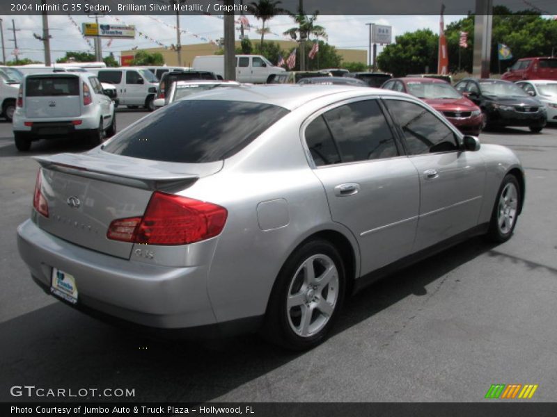 Brilliant Silver Metallic / Graphite 2004 Infiniti G 35 Sedan