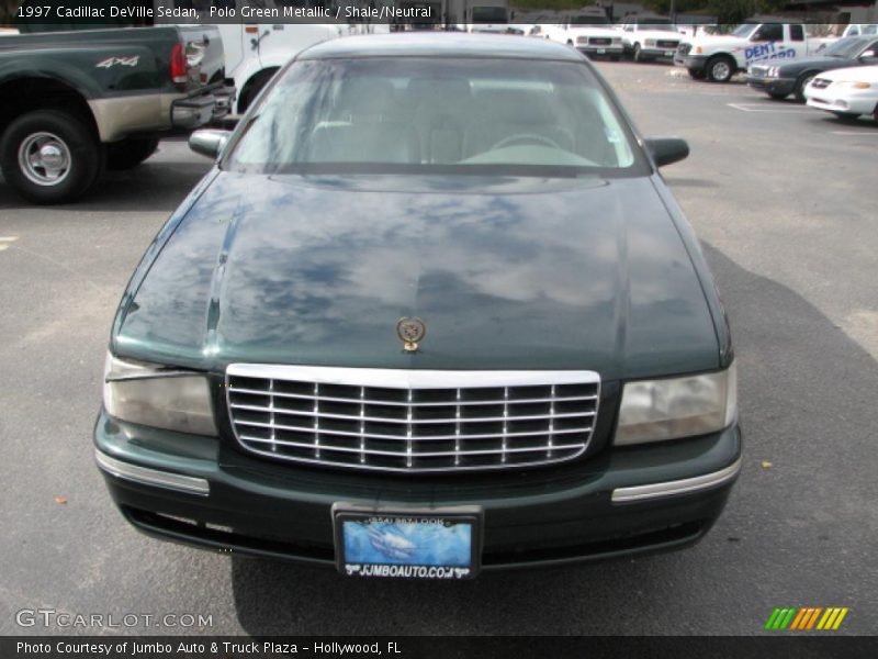 Polo Green Metallic / Shale/Neutral 1997 Cadillac DeVille Sedan