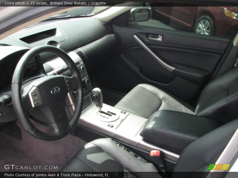 Brilliant Silver Metallic / Graphite 2004 Infiniti G 35 Sedan