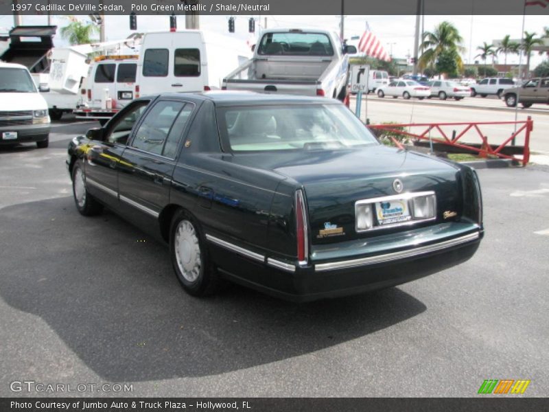 Polo Green Metallic / Shale/Neutral 1997 Cadillac DeVille Sedan