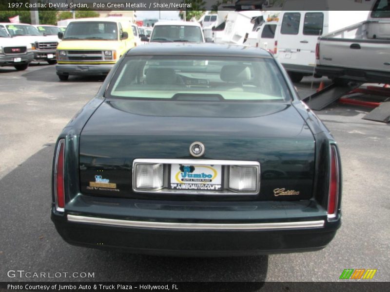Polo Green Metallic / Shale/Neutral 1997 Cadillac DeVille Sedan