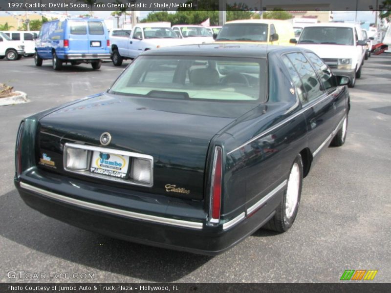 Polo Green Metallic / Shale/Neutral 1997 Cadillac DeVille Sedan