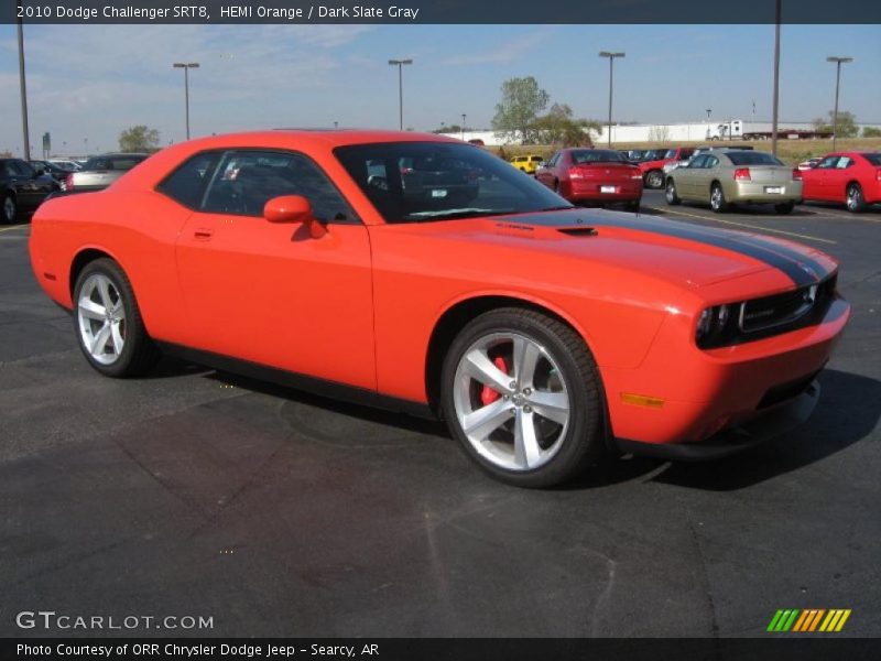 HEMI Orange / Dark Slate Gray 2010 Dodge Challenger SRT8
