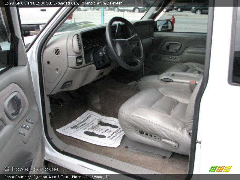  1998 Sierra 1500 SLE Extended Cab Pewter Interior