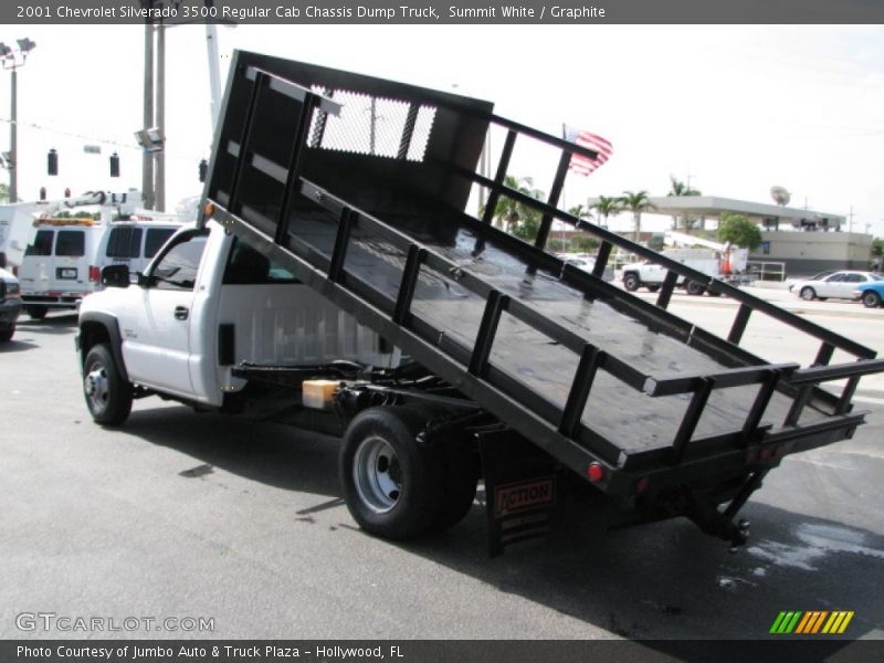 Summit White / Graphite 2001 Chevrolet Silverado 3500 Regular Cab Chassis Dump Truck