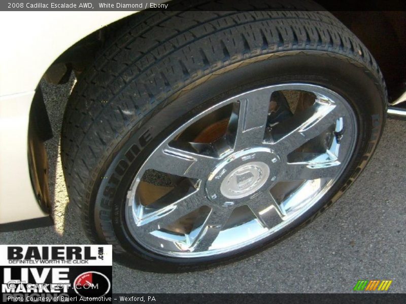 White Diamond / Ebony 2008 Cadillac Escalade AWD