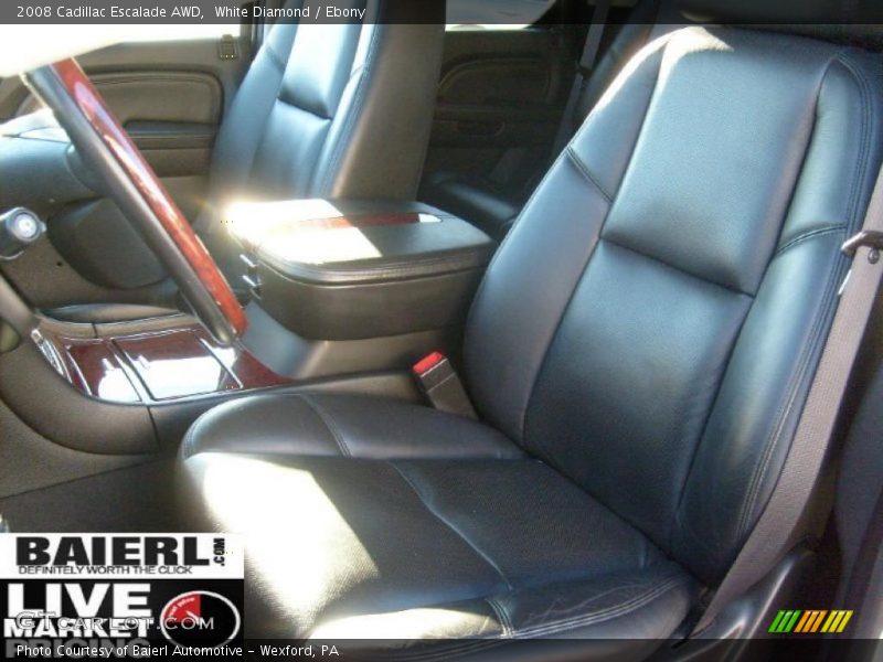 White Diamond / Ebony 2008 Cadillac Escalade AWD