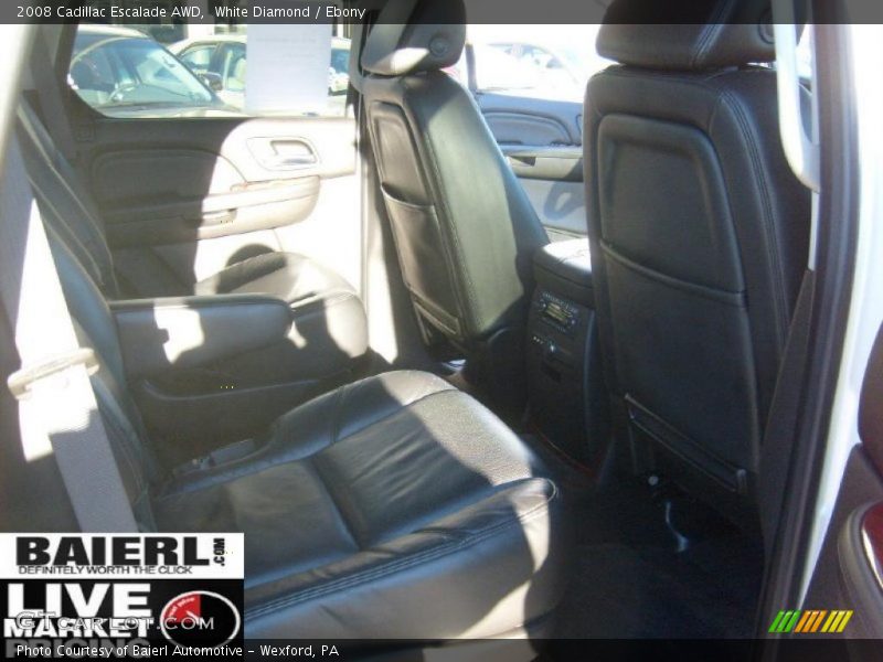 White Diamond / Ebony 2008 Cadillac Escalade AWD